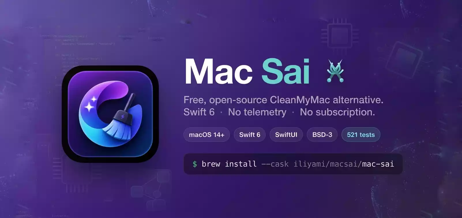 Mac Sai：开源、轻量级的 macOS 系统维护与清理工具